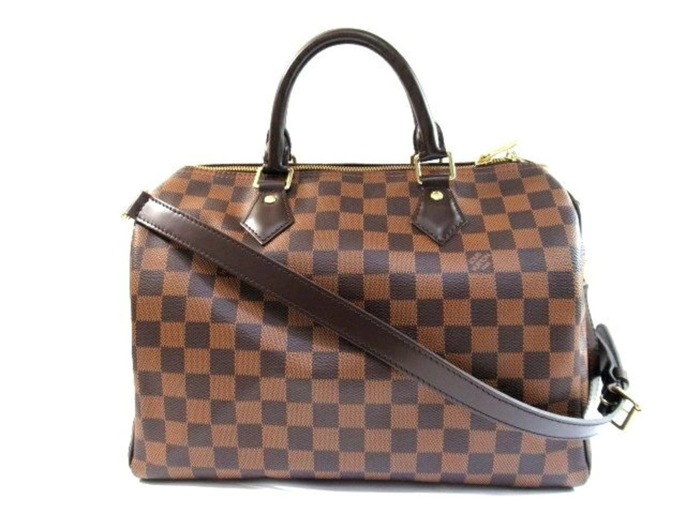 LOUIS VUITTON Damier Speedy Bandouliere Boston Bag